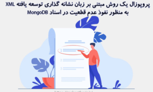 پروپوزال یک روش مبتنی بر زبان نشانه گذاری توسعه یافته XML به منظور نفوذ عدم قطعیت در اسناد MongoDB