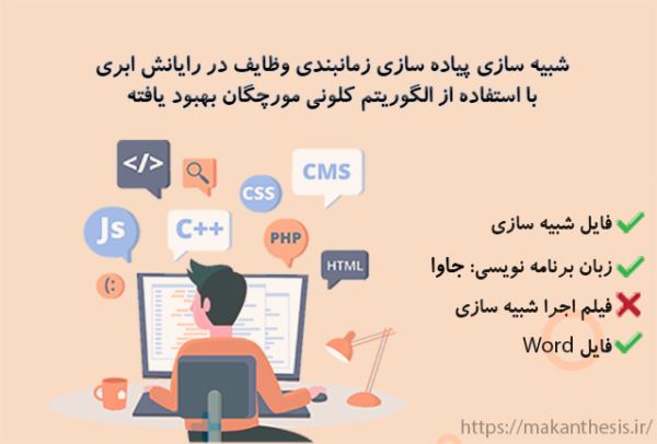 شبیه سازی پیاده سازی زمانبندی وظایف در رایانش ابری با استفاده از الگوریتم کلونی مورچگان بهبود یافته