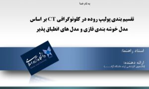 پاورپوینت تقسیم بندی پولیپ روده در کلونوگرافی CT بر اساس مدل خوشه بندی فازی و مدل های انطباق پذیر